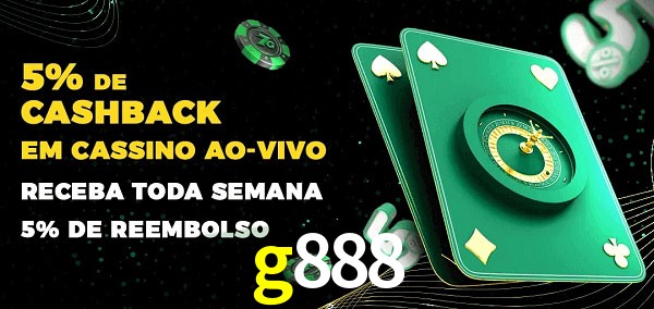 Promoções do cassino ao Vivo g888